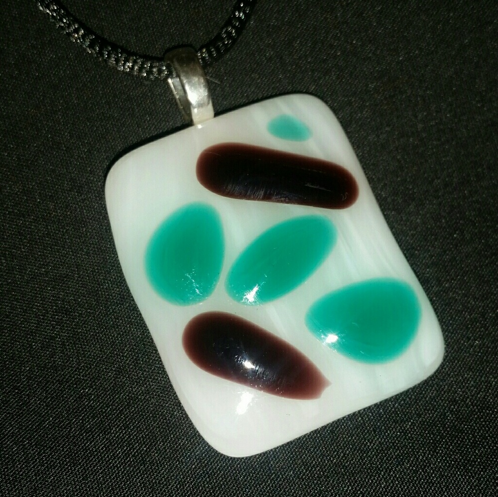 Fused glass pendant